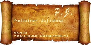 Pudleiner Julianna névjegykártya